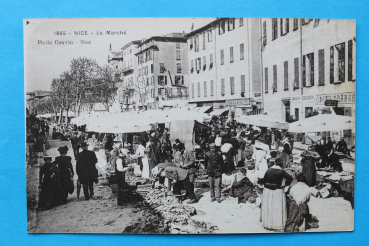 Ansichtskarte AK Nice Nizza 1910-1930 Le Marche Markt Stände  Frankreich France 06 Alpes Maritimes
